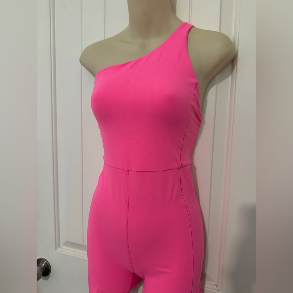 Left On Friday Shoreline Playsuit in Neon Pink Size S